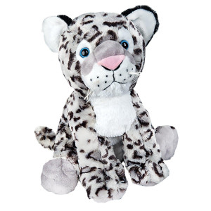 Stuffems Toy Shop Record Your Own Plush 16 Inch Snow Leopard Ready To Love In A Few Easy Steps