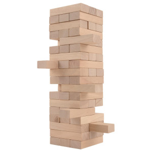 Cooltoys Timber Tower Wood Block Stacking Game Original Edition 48 Pieces