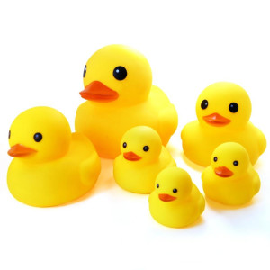 Novelty Place Rubber Duck Family Pack Ducky Baby Bath Toy For Kids Pack Of 6