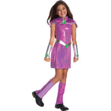 Rubies Girls Dc Superhero Deluxe Starfire Costume Small Multicolor