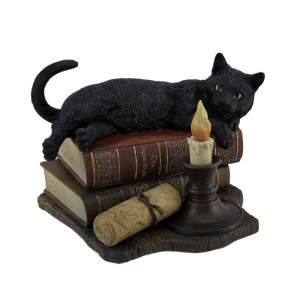 Veronese Design The Witching Hour Black Cat Sculpture