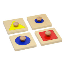 Elite Montessori Thick Singlemultiple Shape Jumbo Knob Puzzles Preschool Toddler Learning Material Single Shape Puzzles