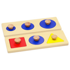 Elite Montessori Singlemultiple Shape Puzzles Jumbo Knob Preschool Toddler Learning Material Multiple Shape Puzzles