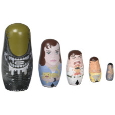 PPWToys Alien Wood Nesting Dolls - Unique Collectible Set