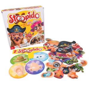 Outset Media Stoopido The Family Party Game Of 1000 Silly Faces Includes 25 Doublesided Face Masks For Endless Combinations