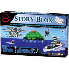 Eblox Stories Blox Builder The Island Led Lightup Building Blocks Stories Toy Set For Kids Ages 8