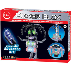 Eblox Power Blox Builder Advanced Kit 3D Led Lightup Building Blocks Toys Set For Kids Ages 8