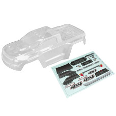 Arrma 110 Body With Decals Clear Granite 4X4 Ar402261