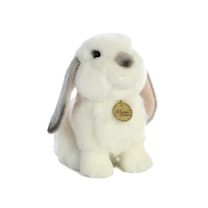 Aurora® 11" Realistic Lop Eared Rabbit - Grey Stuffed Animal