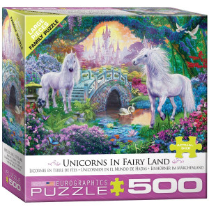 Eurographics Eurhr Unicorn Fairy Land 500Piece Puzzle 500Piece Jigsaw Puzzle