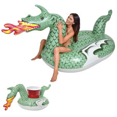 Gofloats Giant Inflatable Pool Floats Choose Unicorn Dragon Flamingo Swan Or Bull Includes Drink Float