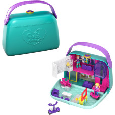 Polly Pocket 2In1 Playset Travel Toy With 2 Micro Dolls Surprise Accessories Pocket World Mini Mall Escape Purse Compact