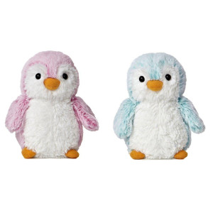 Aurora Pink And Blue Pom Pom Penguin 6 Inch Plush Bundle