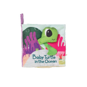 Manhattan Toy Whats Outside Seathemed Soft Baby Activity Book With Rattle