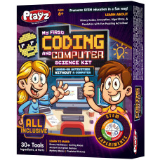 Playz My First Coding Computer Science Kit Learn About Binary Codes Encryption Algorithms Pixelation Through Fun Puzzlin