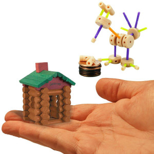 Worlds Smallest Building Toys Set Of 2 Tinkertoy And Lincoln Logs