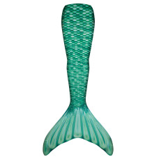 Fin Fun Celtic Green Mermaid Tail, Kids Size 6, No Monofin