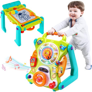 Iplay Ilearn 3 In 1 Baby Walker Sit To Stand Toys Kids Activity Center Toddlers Musical Fun Table Lights And Sounds Learnin