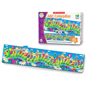 The Learning Journey Long And Tall Puzzles Abc Caterpillar 51 Piece 5Footlong Preschool Stem Puzzle Educational Gifts F