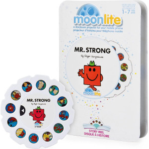 Moonlite Storybook Reels For Flashlight Projector Kids Toddler Mr Strong Single Reel Pack Story For 12 Months And Up