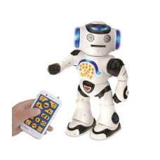 Lexibook Powerman Remote Control Walking Talking Toy Robot Dances Sings Reads Stories Math Quiz Shooting Discs And Voice