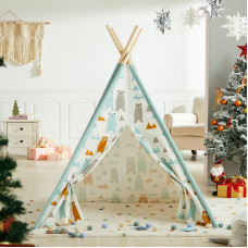 Asweets Kids Teepee Tent Children Play Tent Indoor Outdoor Play Tent Cotton Tent For Girls And Boys Kids Teepee Bear Tent 4 Wal