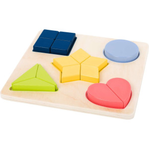 Small Foot Wooden Toys Small Foot Wooden Toys Colorful Shapes 15 Piece Puzzle Educate Educational Toy Designed For Children