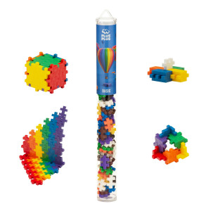 Plus Plus 70 Piece Basic Color Mix Construction Building Stem Steam Toy Interlocking Mini Puzzle Blocks For Kids