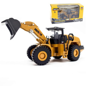 Ailejia 150 Scale Diecast Articulated Mechanical Loader Bulldozer Alloy Models Construction Vehicle S Model Engineering Car Toy