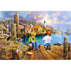 Castorland Csc104192 1000 Pc At The Dock Jigsaw Puzzle Multicolour