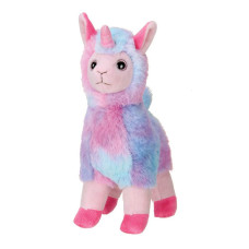 Bearington Luna Llamacorn The Rainbow Llama Plush 10 Inch Llama Stuffed Animal