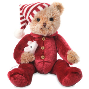 Bearington Sleepy And Squeek Christmas Plush Toys 14 Inch Holiday Teddy Bears