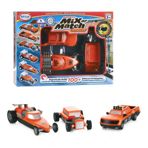 Popular Playthings Mix Or Match Vehicles Magnetic Toy Play Set Race Cars