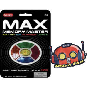 Big Game Toysmax Memory Game Simon Says Handheld Electronic Game Lights Sound Travel Portable Free Sticker