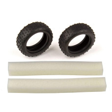 Team Associated 114 Narrow Mini Pin Tires With Inserts 14B 14T Asc21547