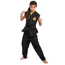 Disguise Cobra Kai Costume For Kids Official Cobra Kai Costume Kids Gi With Black Belt Child Size Large 1012