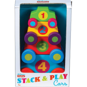 Schylling Little Classics Stack And Play Cars White