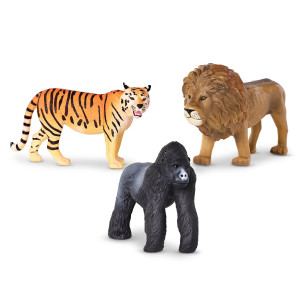 Terra By Battat Realistic Animal Figurines Plastic Jungle Animals Lion Tiger Gorilla Collectible Animal Toys For Kids