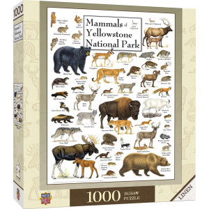 Masterpieces 1000 Piece Jigsaw Puzzle For Adults Family Or Kids Mammals Of Yellowstone National Park 1925X2675