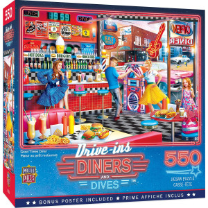 MasterPieces Good Times Diner 550-Piece Jigsaw Puzzle 18"x24