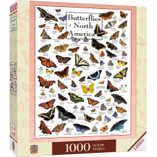 Masterpieces 1000 Piece Jigsaw Puzzle For Adults Family Or Kids Butterflies Of North America 1925X2675