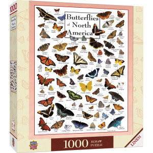 Masterpieces 1000 Piece Jigsaw Puzzle For Adults Family Or Kids Butterflies Of North America 1925X2675