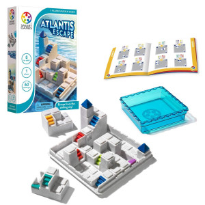 Smartgames Atlantis Escape A 3D Pathbuilding Travel Game For Kids And Adults A Stem Focused Cognitive Skillbuilding Brain Ga