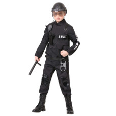 Kids Swat Commander Costume Swat Team Costume For Boys Xsmall