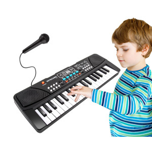 M Sanmersen Kids Piano Keyboard Piano For Kids With Microphone Portable Electronic Keyboards For Beginners 37 Keys Musical Toy