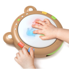 Tumama Baby Musical Electronic Toy With Lights Sounds Babies Light Up Drum Toys For Early Hand Development Gift For Infants