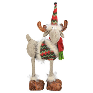 Nt Nieting Christmas Ornaments Reindeer Plush Toy Christmas Pet Stuffed Animals Plush Toy Plush Puppets Plush Standing Rustic