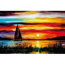 Ingooood Jigsaw Puzzles 1000 Pieces For Adult Tranquil Seriessunrise Sailing Boatig0459 Entertainment Wooden Puzzles Toys