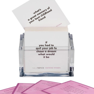 Tabletopics Inspiring Women 135 Conversation Cards With Inspirational Quotes And Questions For Discussions Historical And Cu