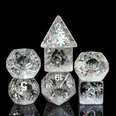 Polyhedral Dice Sets Dnd Winter Dice For Dungeons And Dragonsdd Role Playing Gamerpg Mtg Pathfinder Table Game Dice Winter